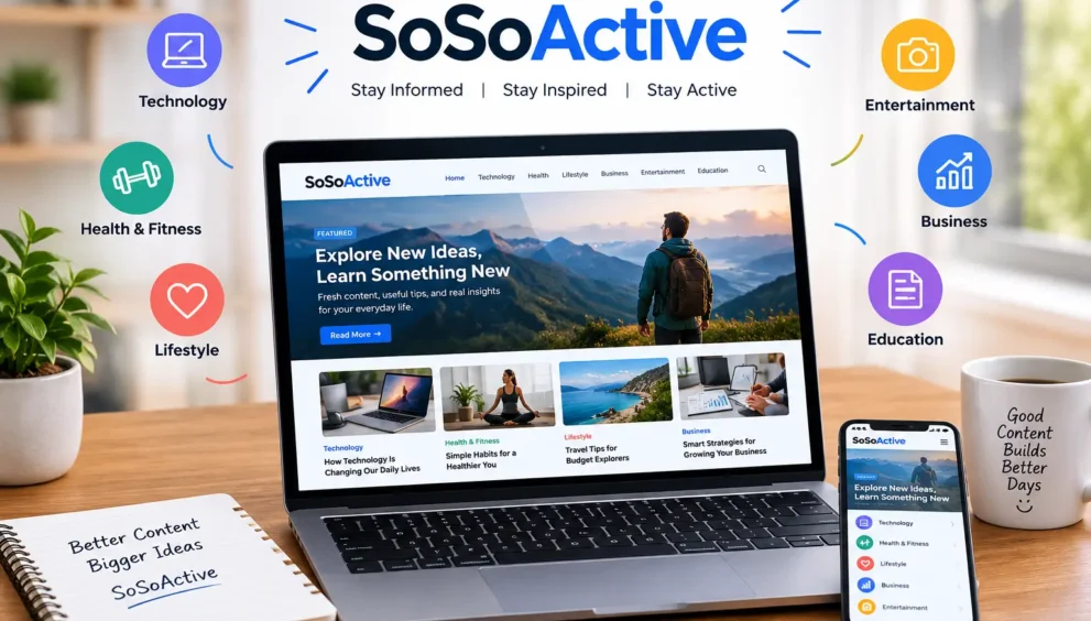 A digital publishing workspace representing online content discovery, reader engagement, and modern digital media.